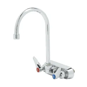 T&S B-1146-CR Workboard Faucet, 4 Inch, 6 Inch Swivel Gooseneck, With 2.2 GPM Aerator | AV3QDR