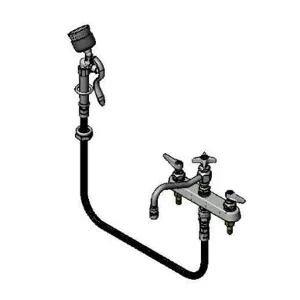 T&S B-1152-092A-VB Workboard Faucet, Deck Mount, 8 Inch Centers, 8 Inch Swing Nozzle | AV3QED