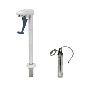 T&S B-1210-12-WFK Glass Filler, Pedestal Type, 12 Inch, With Water Filtration Kit | AV3QFZ