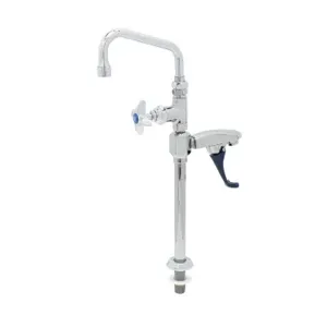 T&S B-1225 Glass and Pitcher Filler, Push Back Design, For Glasses, 6 Inch Swing Nozzle | AV3QGK