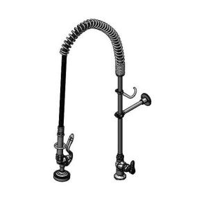 T&S B-2285-B-18R Pre-Rinse Faucet, Spring Action, Deck Mount, Single Temp Control, 18 Inch Riser | CE6AAF
