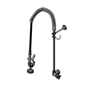 T&S B-2285-B-22R-W Pre-Rinse Faucet, Spring Action, Wall Mount, Single Temp Control | CE6AAG