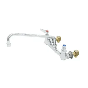 T&S B-2299-CR-EK Mixing Faucet, Wall Mt., 8 Inch, Ceramas, 14 Inch Swing Nozzle | CE6AAH