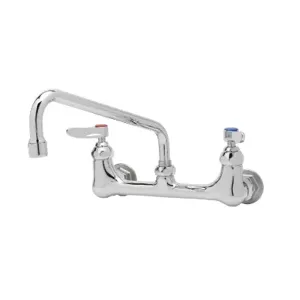 T&S B-2342 Double Pantry Faucet, Wall Mt., 8 Inch Centers, 10 Inch Swing Nozzle | AV3QRT