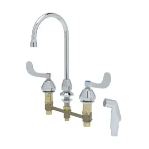 T&S B-2347-08 Medical Faucet, Deck Mt., 8 Inch, Sidespray | AV3QTL