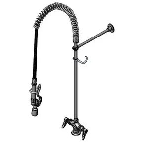 T&S B-2349-C Pre-Rinse Faucet, Low Flow Spray Valve, Single Hole Base | AV3QTW