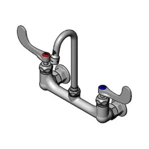 T&S B-2443-F1-CR-SC Faucet, Wall Mt., 8 Inch, CV Ceramas | AV3QVR