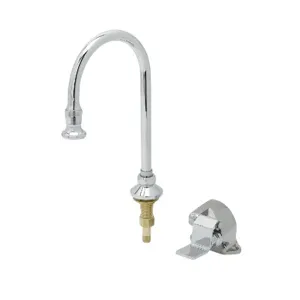 T&S B-2464 Single Pedal Valve And Dummy Rigid/Swivel Gooseneck, 2.2GPM Rosespray Outlet | AV3QWJ