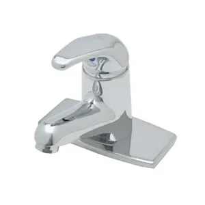 T&S B-2703-LF15 Single Lever Faucet, Ceramic Cartridge, 1.5 GPM Laminar Flow Device, Deck Plate | AV3QXN