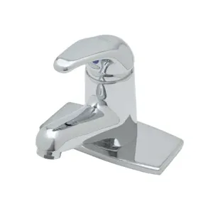 T&S B-2703 Single Lever Faucet, Ceramic Cartridge, Short Spout, Rigid Base, Flex Lines | AV3QXM