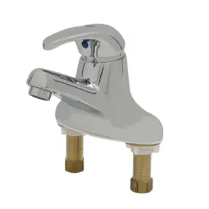 T&S B-2710 Single Lever Faucet, 4 Inch Centerset, 4 Inch Handle, 2.2 GPM Aerator | AV3QXR