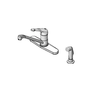 T&S B-2730-LH Single Lever Faucet, Sidespray, 6 Inch Handle, 9 Inch Spout, Swivel Base | AV3QYM