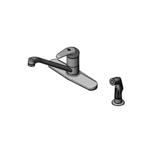 T&S B-2730-WS-VR Single Lever Faucet, 48 Inch Sidespray, 9 Inch Swivel Spout, 1.5 GPM VR Aerator | AV3QYP