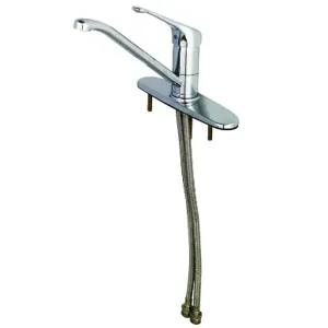 T&S B-2731-LH Single Lever Faucet, 6 Inch Handle, 9 Inch Spout, Swivel Base, 10 Inch Deckplate | AV3QYT