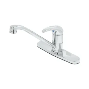 T&S B-2731-VF05 Single Lever Faucet, 9 Inch Spout, Swivel Base, 10 Inch Deckplate | AV3QYU