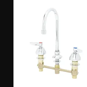 T&S B-2850-F05 Lavatory Faucet, Concealed Body, 8 Inch Centers, Lever Handles | AV3QZV