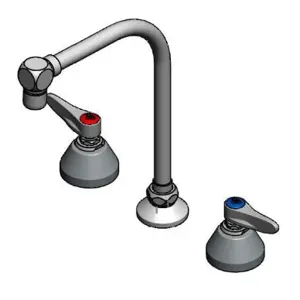 T&S B-2853-RSW Lavatory Faucet, 8 Inch Concealed Body, Swing Gooseneck And 2.2 gpm Aerator | AV3RAD