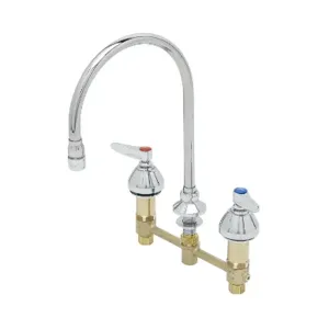 T&S B-2854-134XA Medical Faucet, 8 Inch, Deck Mt., Eternas, Swivel Gooseneck | CE6AAT