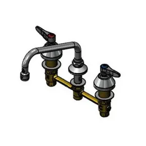 T&S B-2855-060X Lavatory Faucet, Concealed Body, 8 Inch Centers, Lever Handles | AV3RAM