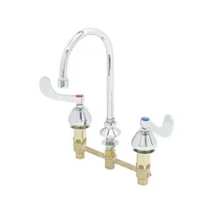 T&S B-2866-05-WS Medical Faucet, 8 Inch Centers, Swivel Gooseneck, 1.5 GPM Aerator | AV3RCX