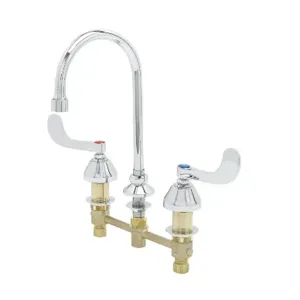 T&S B-2866-05CRV05 Medical Faucet, 8 Inch, Ceramas, Swivel Gooseneck, 0.5 GPM VR Spray Device | CE6ABD