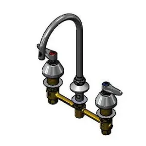 T&S B-2866-CR5XPF15 Medical Faucet, Plain-End Gooseneck, Adapter, With 1.5 GPM Flow Control | AV3RDN