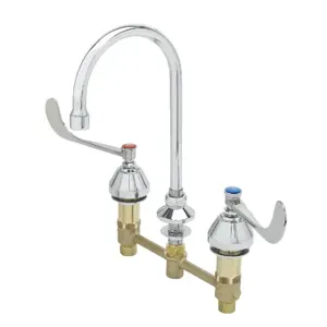 T&S B-2866-F05 Faucet, 6 Inch Handles, And Swivel Gn, With 0.5 Gpm Non-Aerated Spray Device | AV3RDP