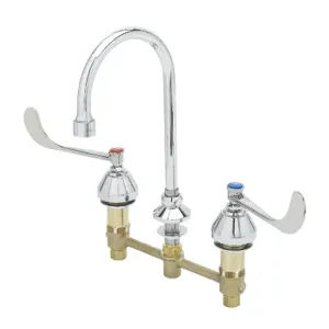 T&S B-2866-VF05 Faucet, 6 Inch Handles, With 0.5 Gpm VR Spray Device | AV3RDW