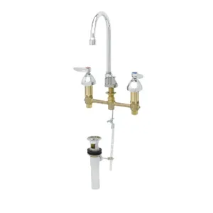 T&S B-2885 Lavatory Faucet, Concealed Body, 8 Inch Centers, Swivel/Rigid Gooseneck | AV3REM