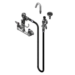 T&S B-2892-QDSV Pot/Kettle Filler, 8 Inch, Wall Mount, Vacuum Breaker, Lever Handles | AV3REP