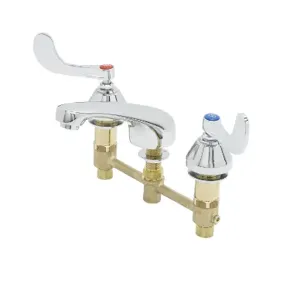 T&S B-2990-WH4-VF05 Lavatory Faucet, Concealed Body, 8 Inch Centers, Cast Spout, 4 Inch Wrist | AV3RFF