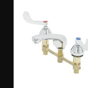 T&S B-2990-WH4 Lavatory Faucet, Concealed Body, 8 Inch Centers, Cast Basin Spout | AV3RFC