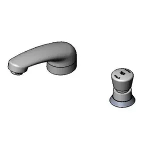 T&S B-2991-CW-VF05 Single Temp Faucet, Push Button Metering, Cold Water Only, 5 Inch Cast Spout | CE6ABM