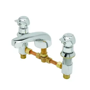 T&S B-2991-PA Metering Faucet, Deck Mt., 8 Inch Centers, Cast Spout, With 2.2 GPM Aerator | AV3RFN