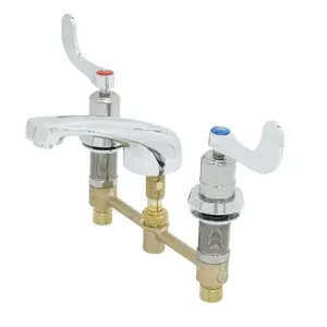 T&S B-2991-WA Lavatory Faucet, Wrist-Action Metering Cartridges, 8 Inch Center, Cast Spout | AV3RFR