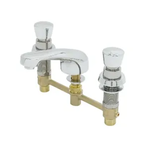 T&S B-2991 Lavatory Faucet, Push Button Self-Closing Cartridges, 8 Inch Center, Cast Spout | AV3RFK