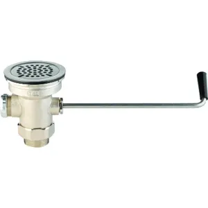 T&S B-3940 Waste Drain Valve, Twist Handle, 3 Inch x 2 Inch And 1-1/2 Inch Adapter | AV3RHM