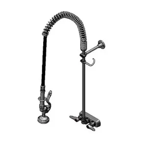 T&S B-5115-B-22R Pre-Rinse Faucet Unit, 4 Inch Wall Mount, Eternas, With Spring Checks | CE6ACA