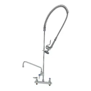 T&S B-5120-12-B Pre-Rinse Faucet unit, 8 Inch, Deck Mount, With Eterna | CE6ACF