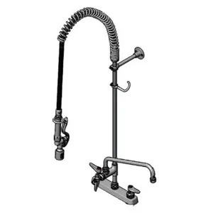 T&S B-5120-12-BJ Pre-Rinse Faucet unit, 8 Inch, Deck Mount, With Eterna | CE6ACH