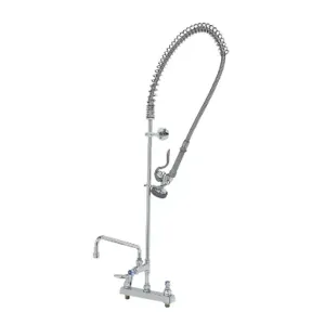 T&S B-5120-12-CR-B Pre-Rinse Faucet unit, 8 Inch, Deck Mount, With Cerama | CE6ACJ