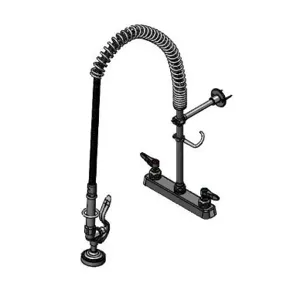 T&S B-5120-B-145X Pre-Rinse Faucet Unit, 8 Inch Deck Mount, Eternas, With Spring Checks | CE6ACQ