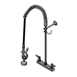 T&S B-5120-B-22R Pre-Rinse Faucet Unit, 8 Inch Deck Mount, Eternas, With Spring Checks | CE6ACT