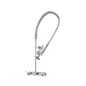 T&S B-5125-B Pre-Rinse Faucet Unit, 8 Inch, Wall Mt., With Eterna, And Wall Bracket | CE6ADH