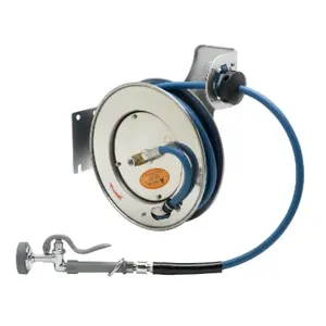 T&S B-7132-01M Hose Reel, 3/8 Inch x 35 Feet, Stainless Steel | AV3RMV