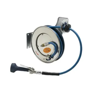 T&S B-7132-08M Hose Reel, 3/8 Inch x 35 Feet, Stainless Steel | AV3RMZ