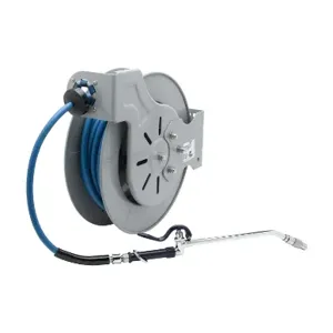 T&S B-7212-10 Hose Reel, Open, Epoxy Coated, 3/8 Inch x15 Feet, Spray Wand | AV3RPU