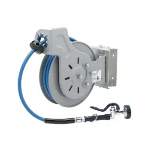 T&S B-7232-01-ESB Hose Reel, Epoxy Coated, 3/8 Inch x 35 Feet, With SS Swing Bracket | AV3RQH