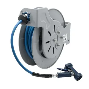 T&S B-7242-02 Hose Reel, Open, Epoxy Coated Steel, 3/8 Inch ID x 50 Feet Hose | AV3RQV