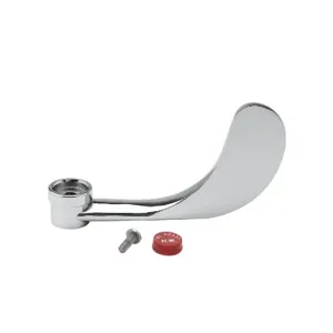 T&S B-WH4H-AM Wrist Action Handle, 4 Inch, With Anti-Microbial Coating And Hot Index | AV3RUF